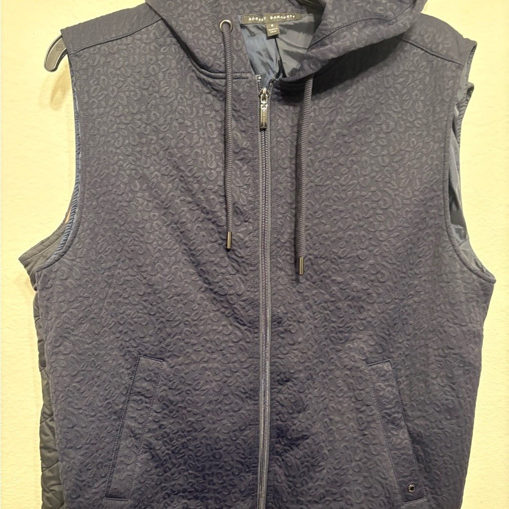 Robert Barakett Blue Hooded Vest